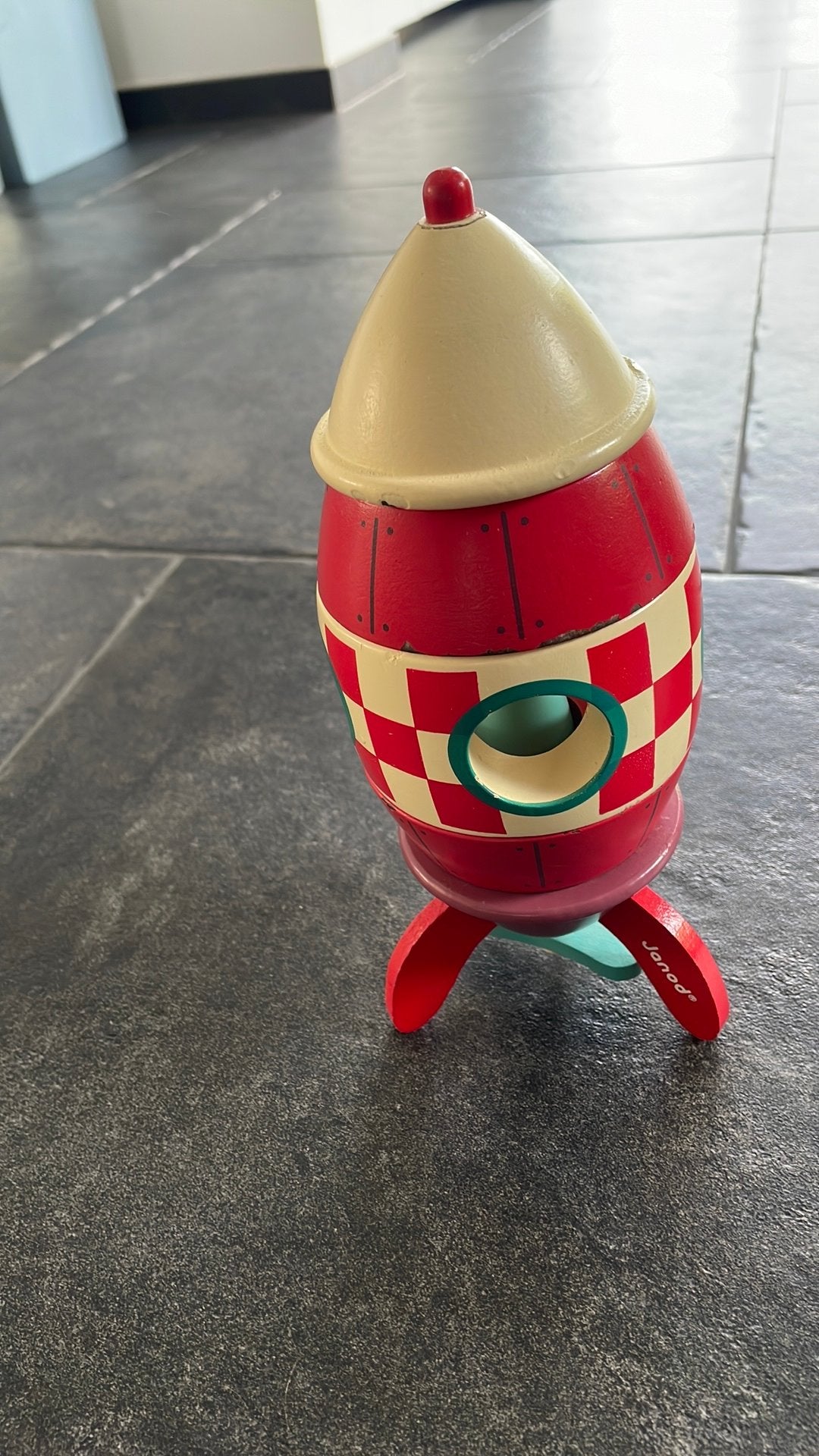 Janod Magnetisch Bouwpakket - Houten Raket, Kinderen en Baby's, Ophalen of Verzenden, Gebruikt, Overige typen
