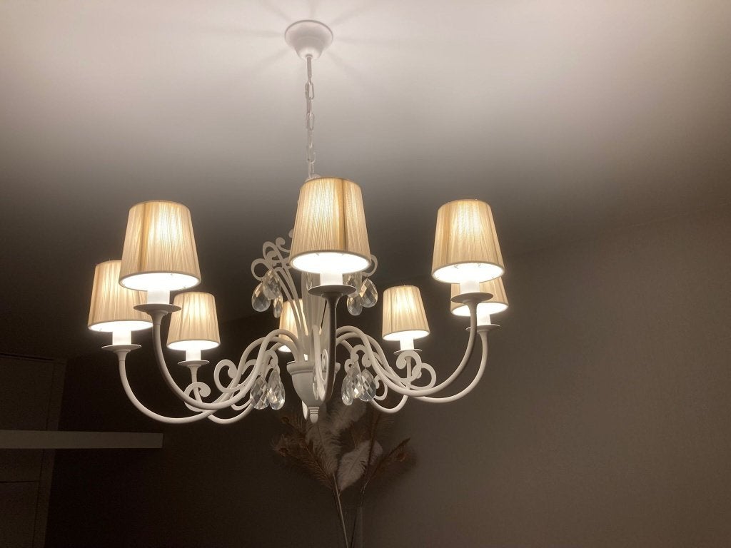 Kroonluster, Huis en Inrichting, Lampen | Kroonluchters, Ophalen, Gebruikt, Kunststof