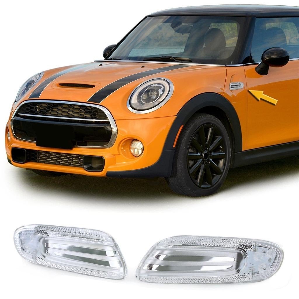 LED Zijknipperlichten Chrome voor Mini F55 / F56 / F57 [2014, Autos : Divers, Tuning & Styling, Envoi