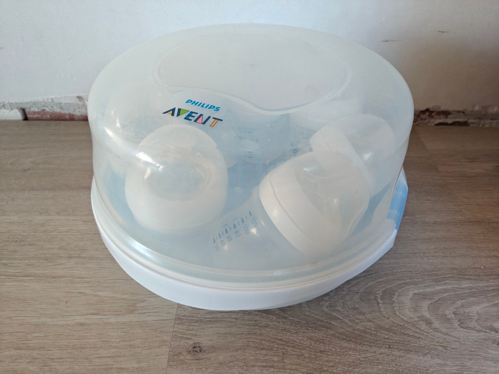 7x Avent flesje 125ml + sterilisator, Kinderen en Baby's, Ophalen, Speen, Philips Avent