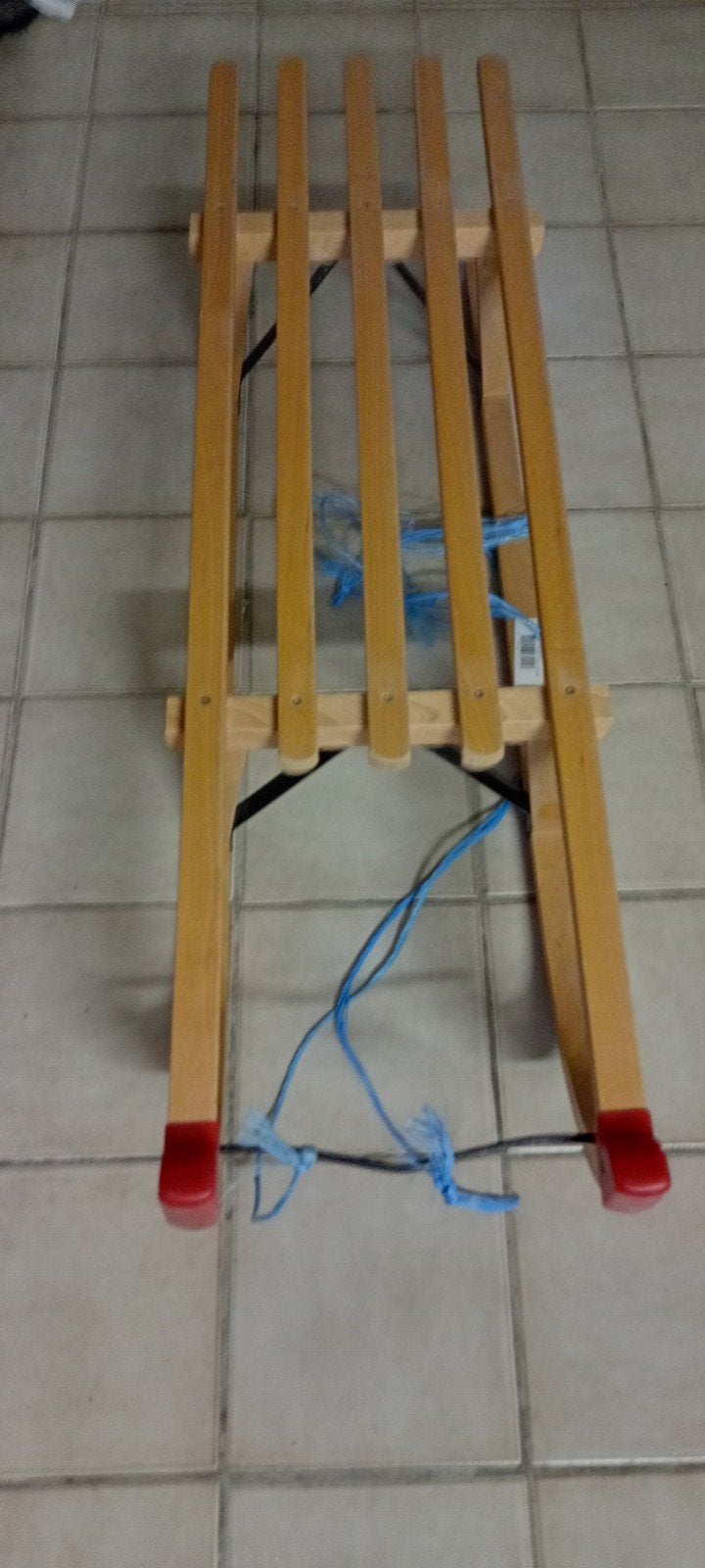 houten slede, Ophalen, Gebruikt, Hout