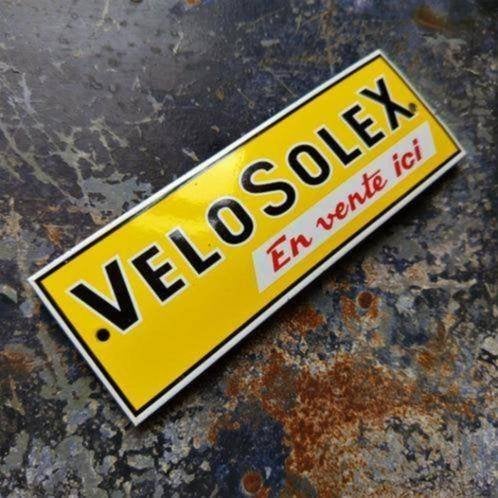 Plaque Emaille Reclamebord SOLEX Bromfiets Velosolex Vintage, Envoi, Utilisé, Panneau publicitaire