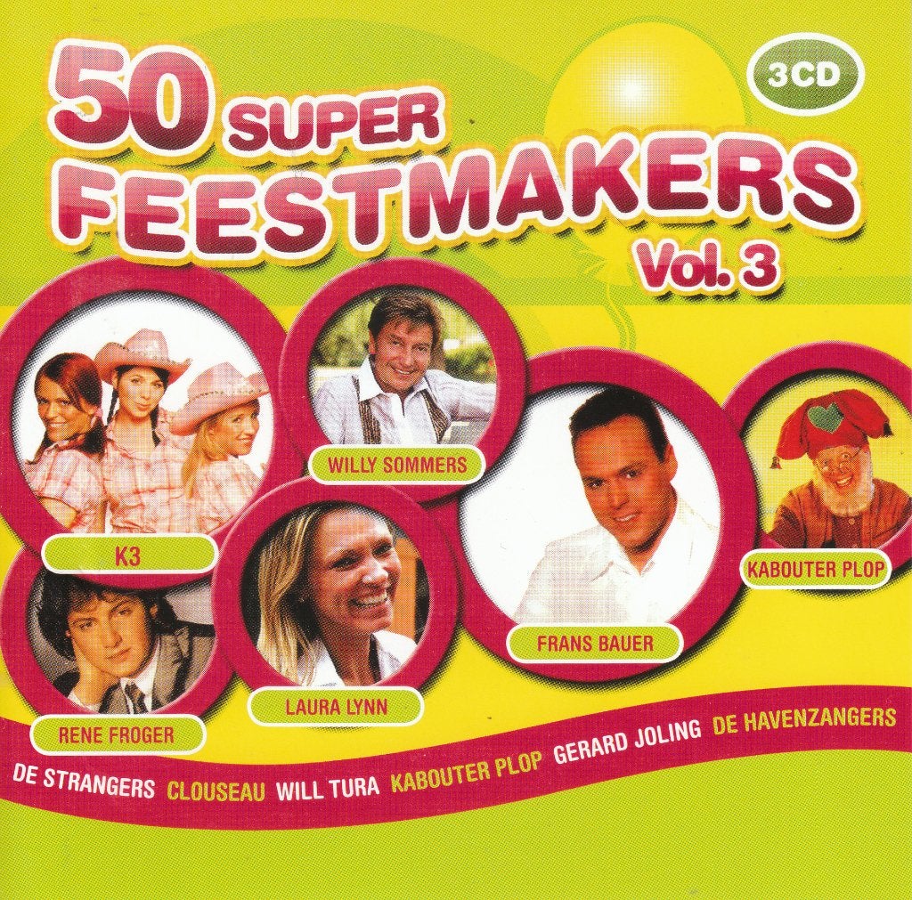 50 super Feestmakers volume 3 op 3 cd's, Verzenden, Pop