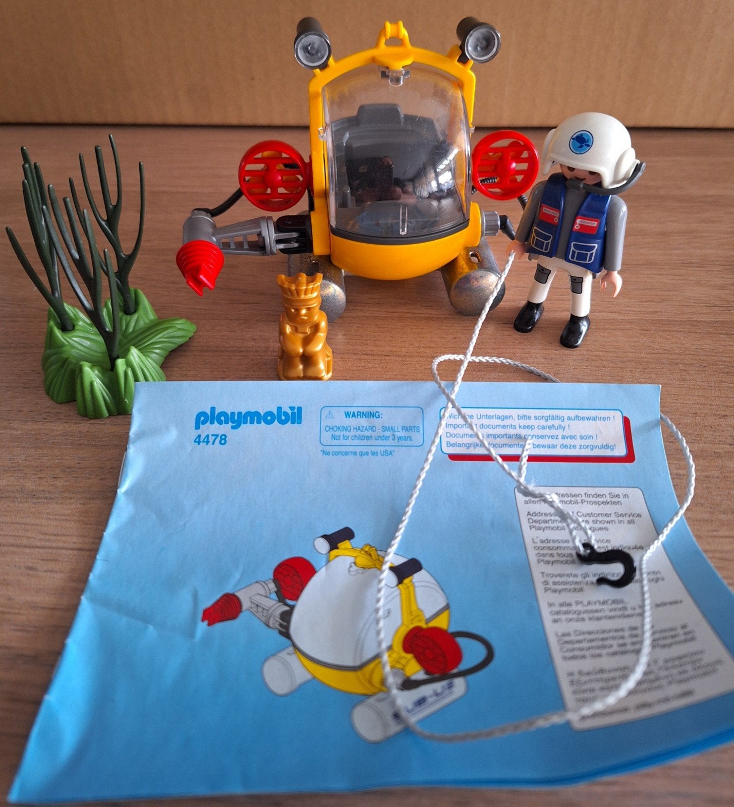 playmobil onder water, Ophalen