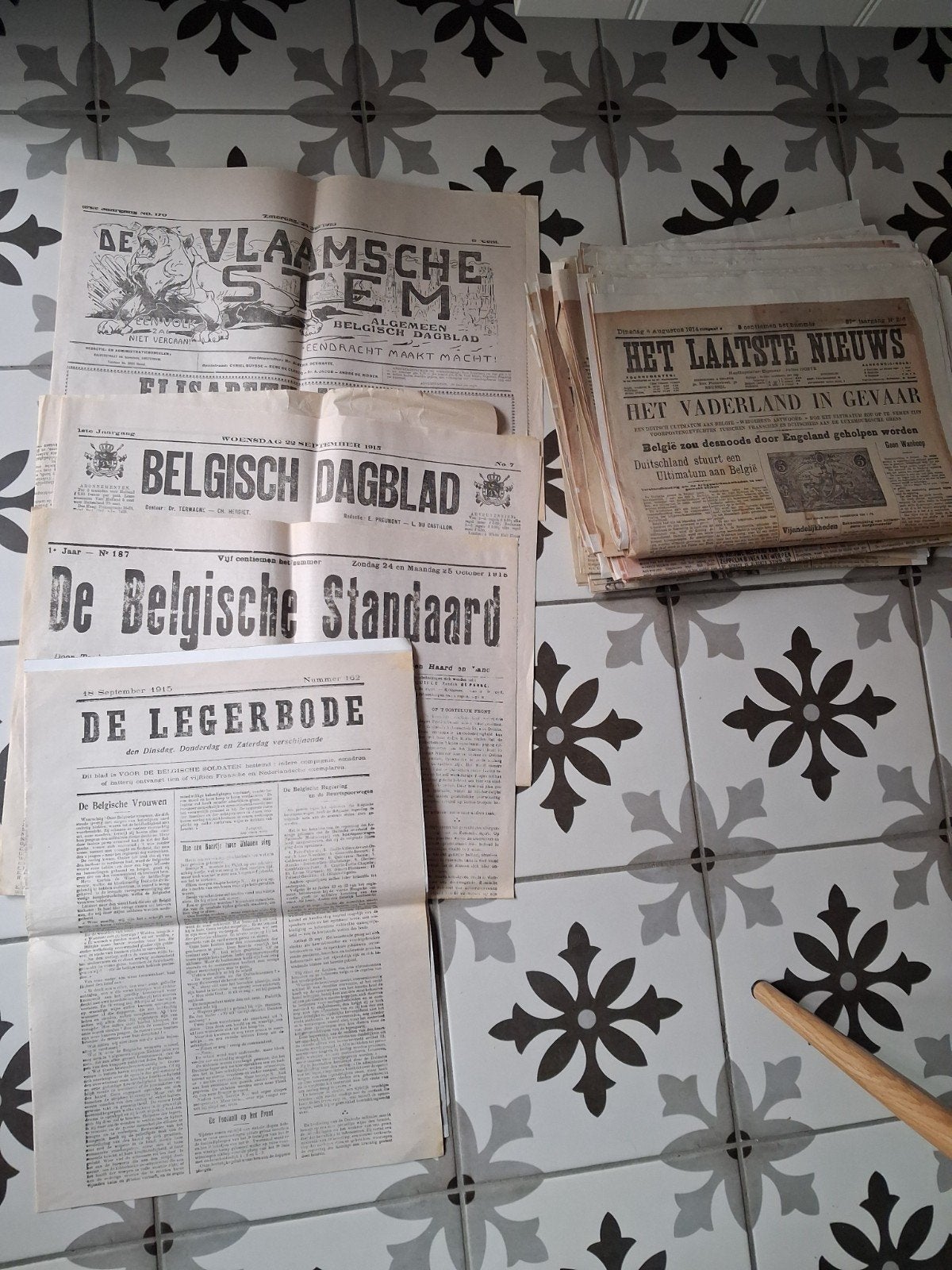 Oorlogskranten wo1, Ophalen of Verzenden