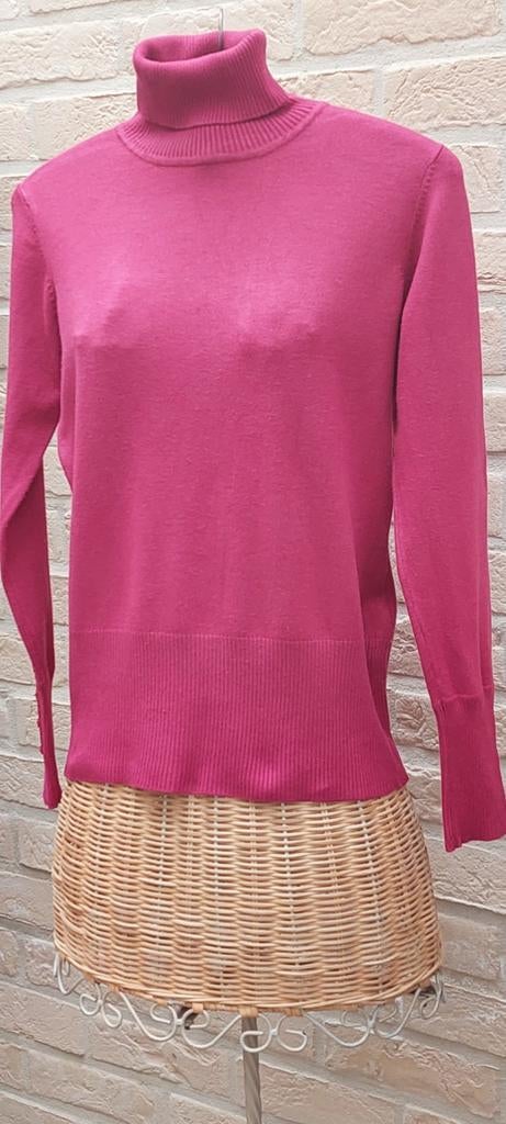 Rolkraagtrui maat s/m symmetry, Kleding | Dames, Topjes, Ophalen of Verzenden, Zo goed als nieuw, Lange mouw, Roze