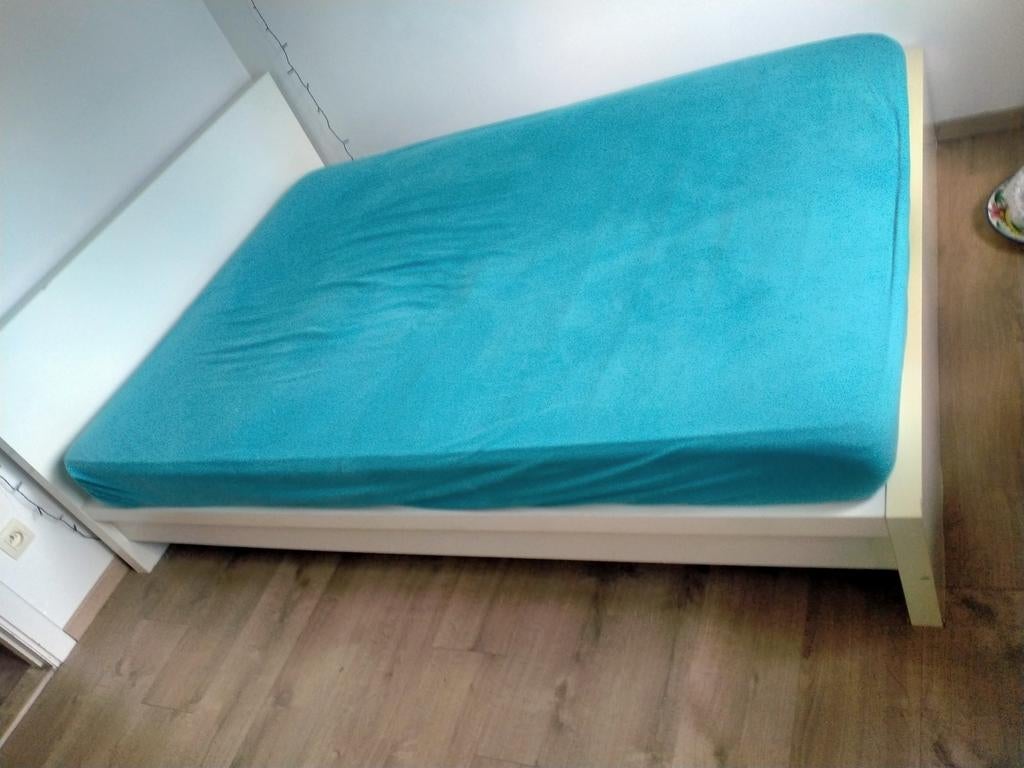 Wit bed twijfelaar, Huis en Inrichting, Ophalen, Twijfelaar, Wit