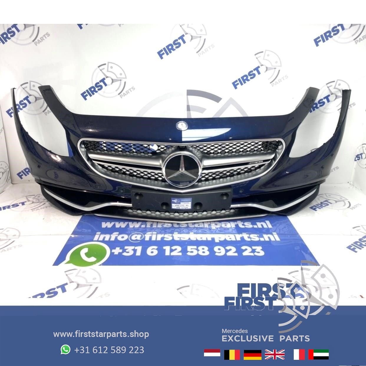 COMPLETE S63 AMG VOORBUMPER S Klasse COUPÉ CABRIO 63 BLAUW o, Auto-onderdelen, Gebruikt, -, Voor, Ophalen of Verzenden