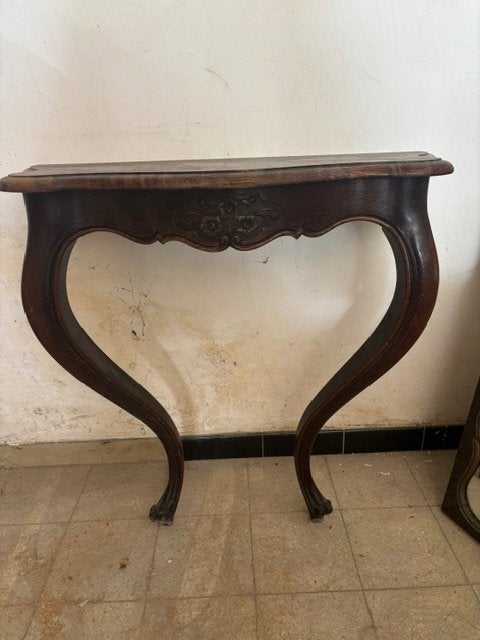 Wandconsole + spiegel, Ophalen