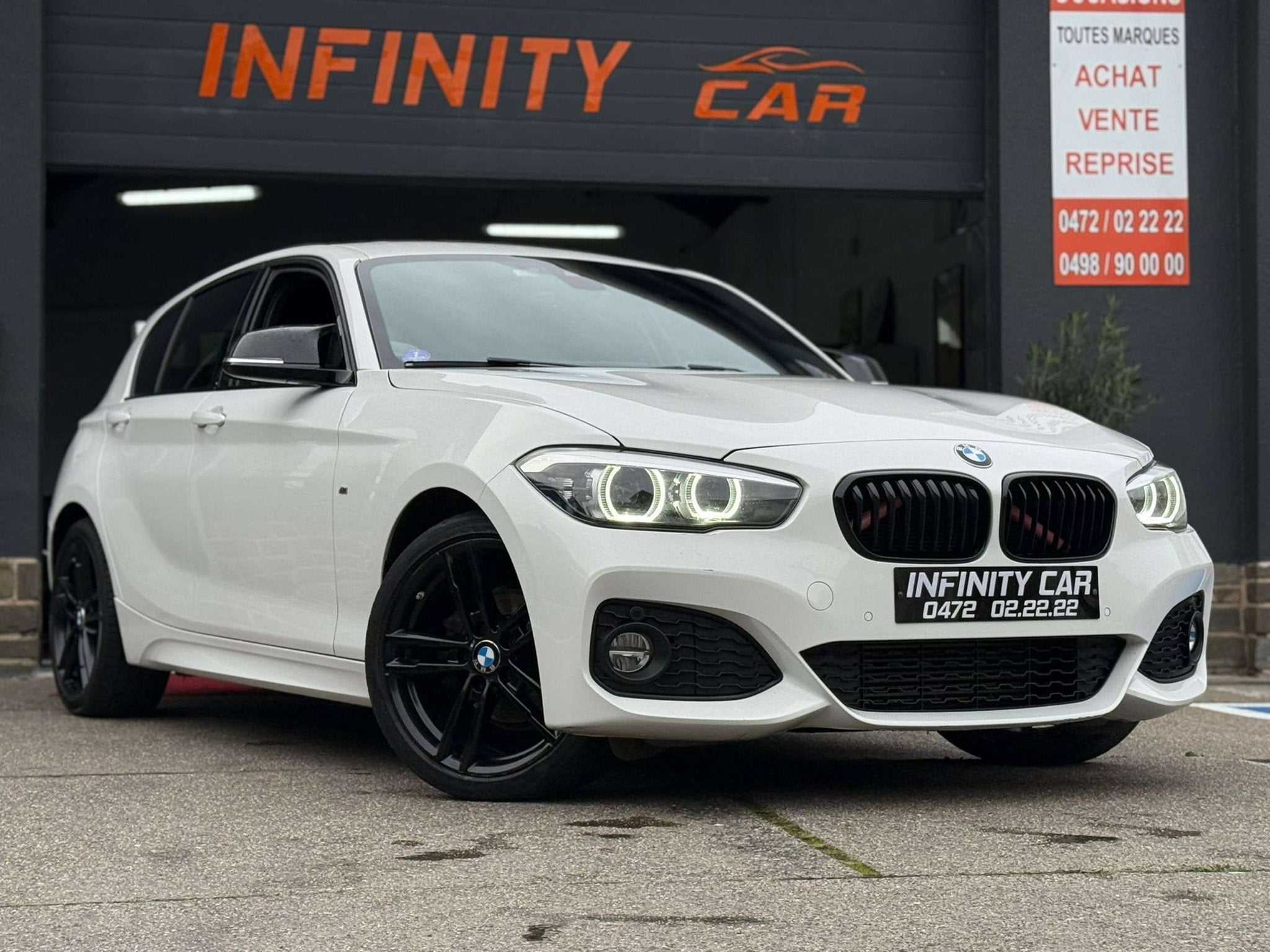 BMW 1 Serie 116 116i Edition PACK M (bj 2018), Alcantara, Wit, 5 deurs, 3 cilinders
