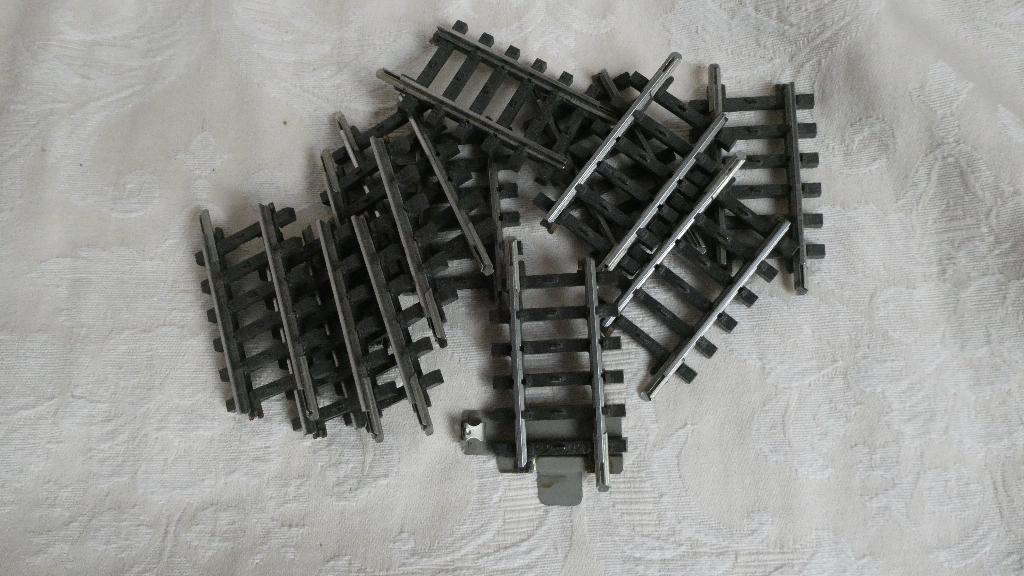 11 rails Märklin 2202., Hobby & Loisirs créatifs, Analogique, Rails, Utilisé, Courant continu ou Courant alternatif