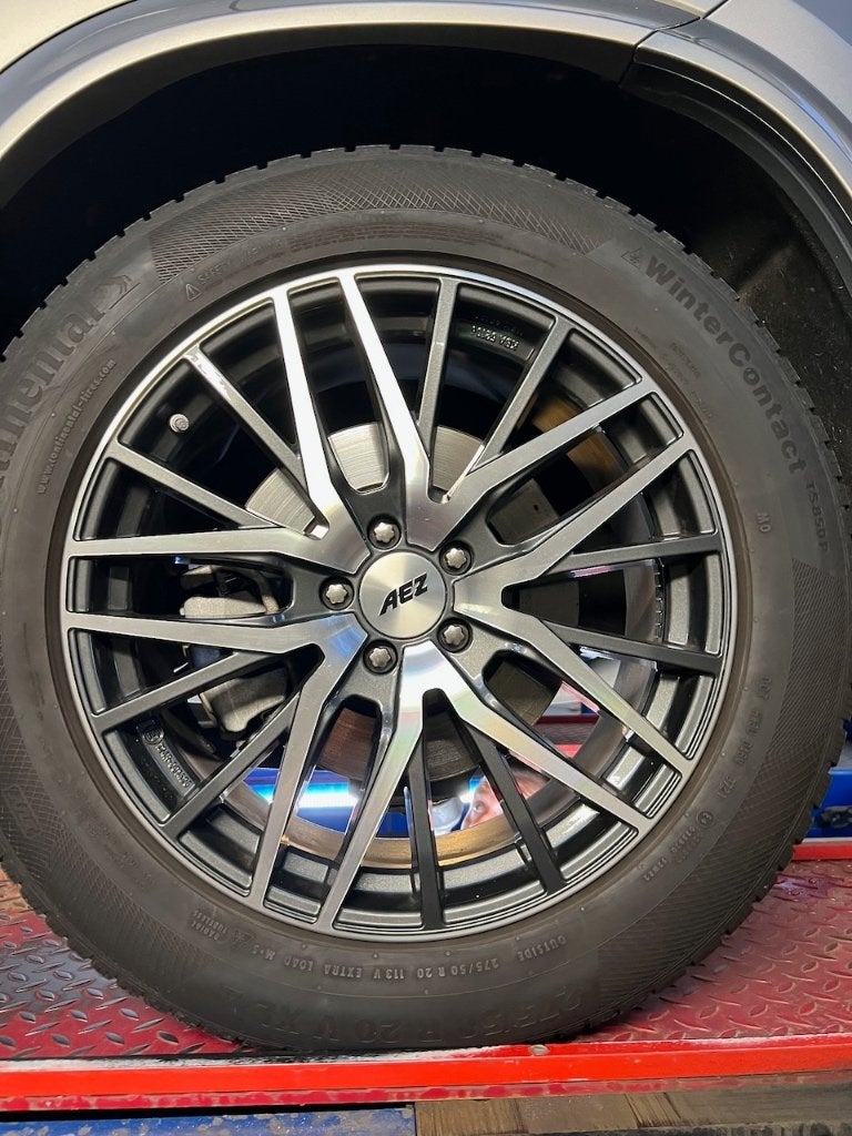 Winterbanden Mercedes op alu velg 275/50/R20, Ophalen, Gebruikt, 275 mm, Winterbanden