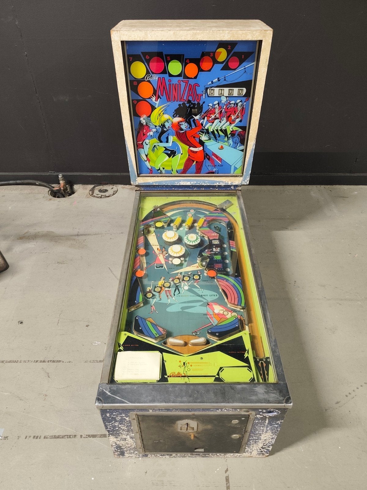 Bally Mini Zag Flipper, Collections, Mécanique, Enlèvement ou Envoi, Bally, Flipper (jeu)