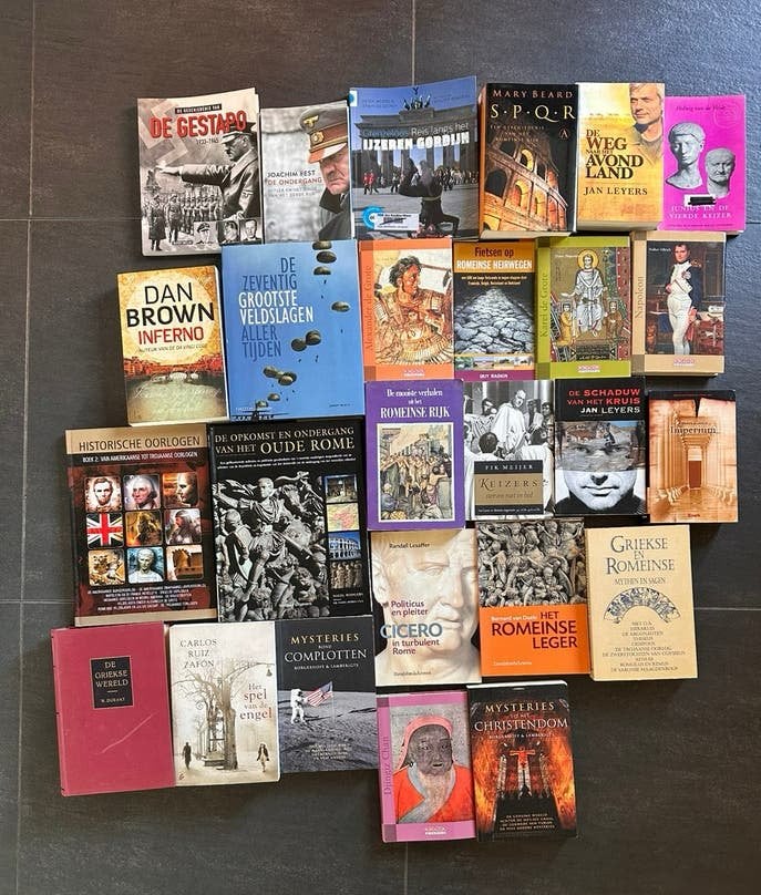 Lot informatieve en geschiedenis boeken, Ophalen, Gelezen