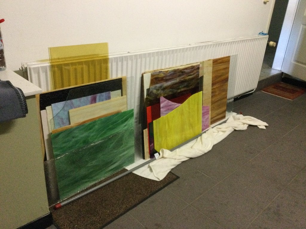Glas in lood, Ophalen, Glas in lood
