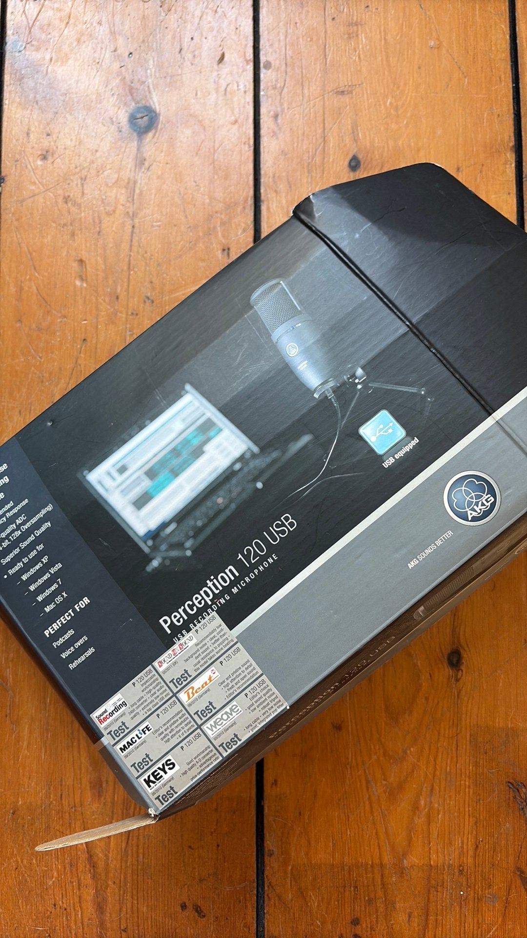 Microfoon akg perception 120 usb, Ophalen, Zo goed als nieuw