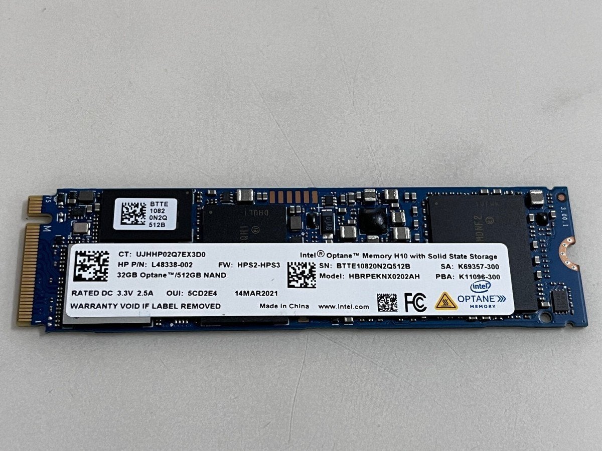 Intel Optane H10 SSD 512GB, Computers en Software, Ophalen of Verzenden, SSD