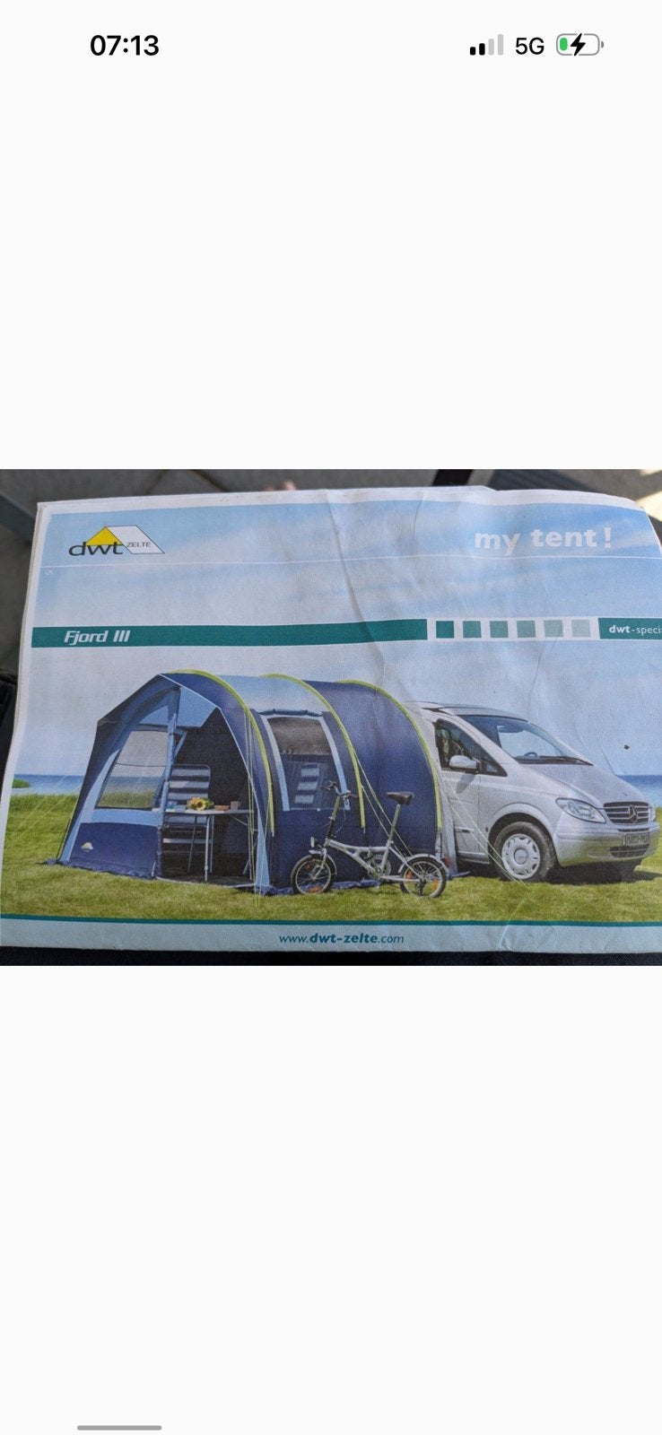 DWT buscamper tent Fjord 3, Ophalen, Zo goed als nieuw