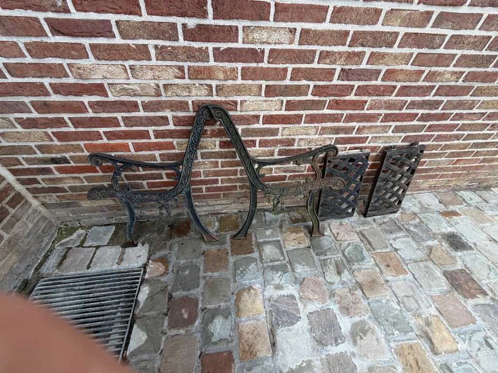 Tuinbank, Ophalen, Zo goed als nieuw, Metaal
