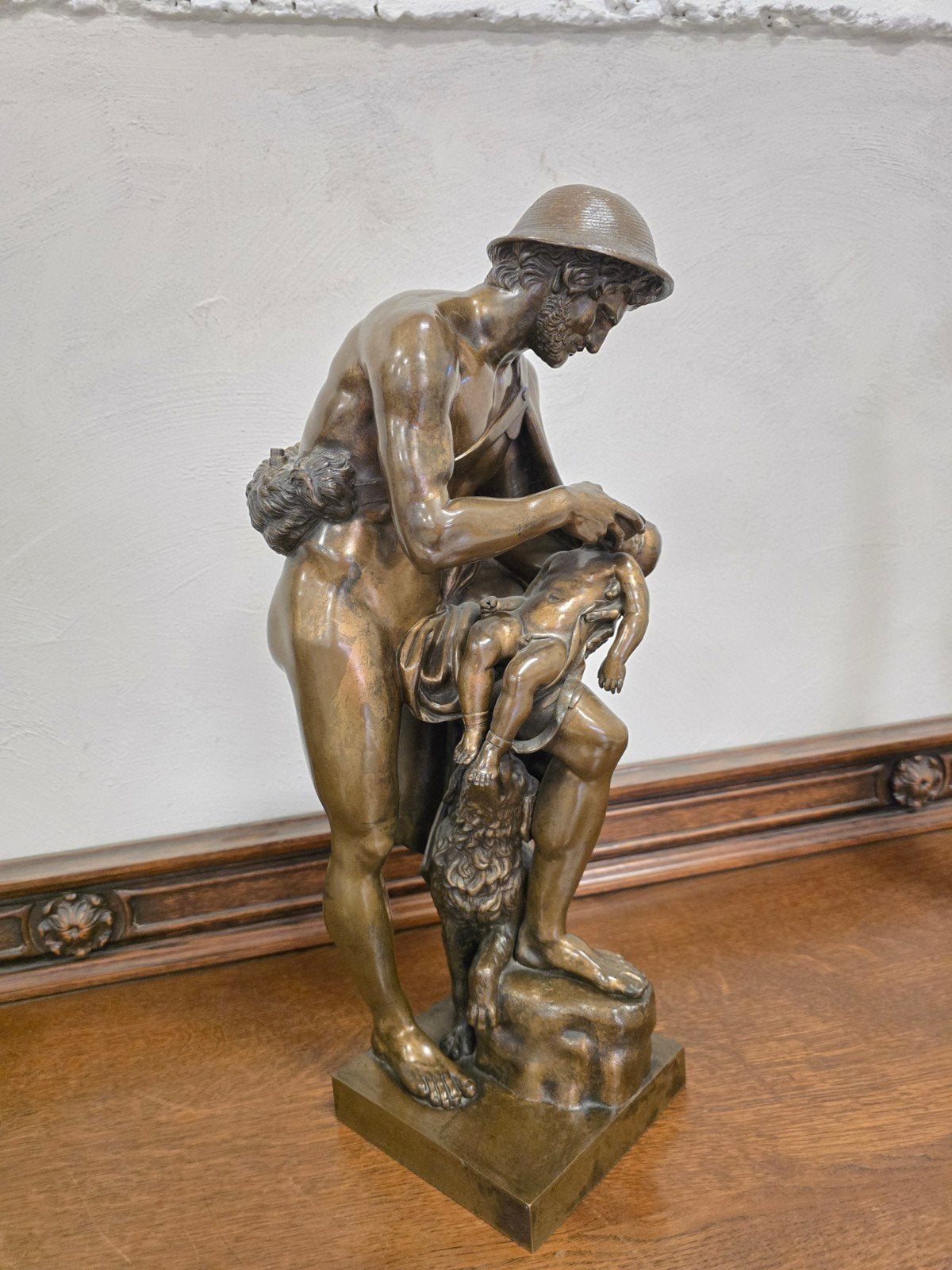 statue ancienne en bronze (XIXe siècle) Antoine Denis Chaude, Enlèvement, Bronze