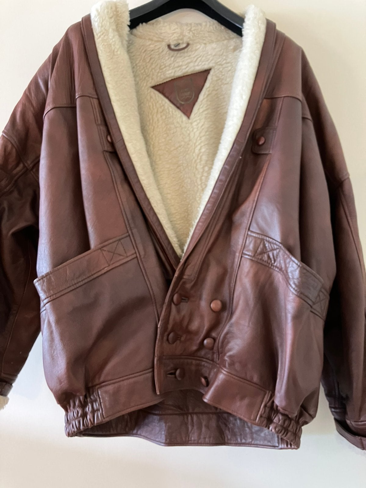Vintage Winterjas, Ophalen, Gedragen, Maat 52/54 (L), Bruin