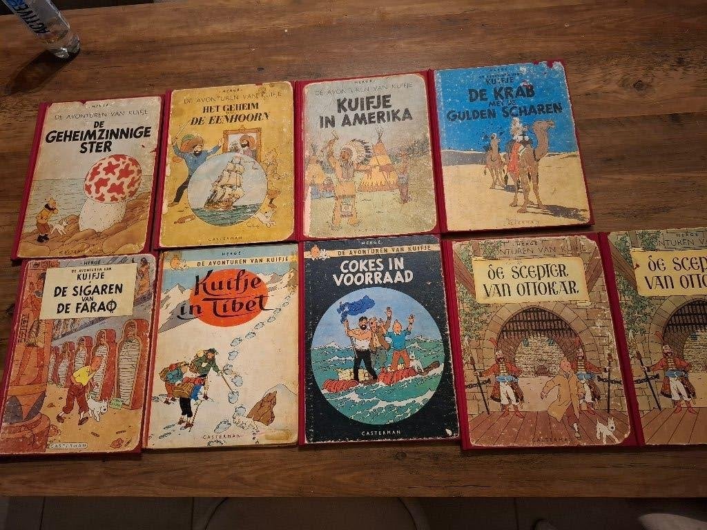 Collectie kuifje . 1e druk, Boeken, Meerdere stripboeken, Herge, Ophalen, Gelezen