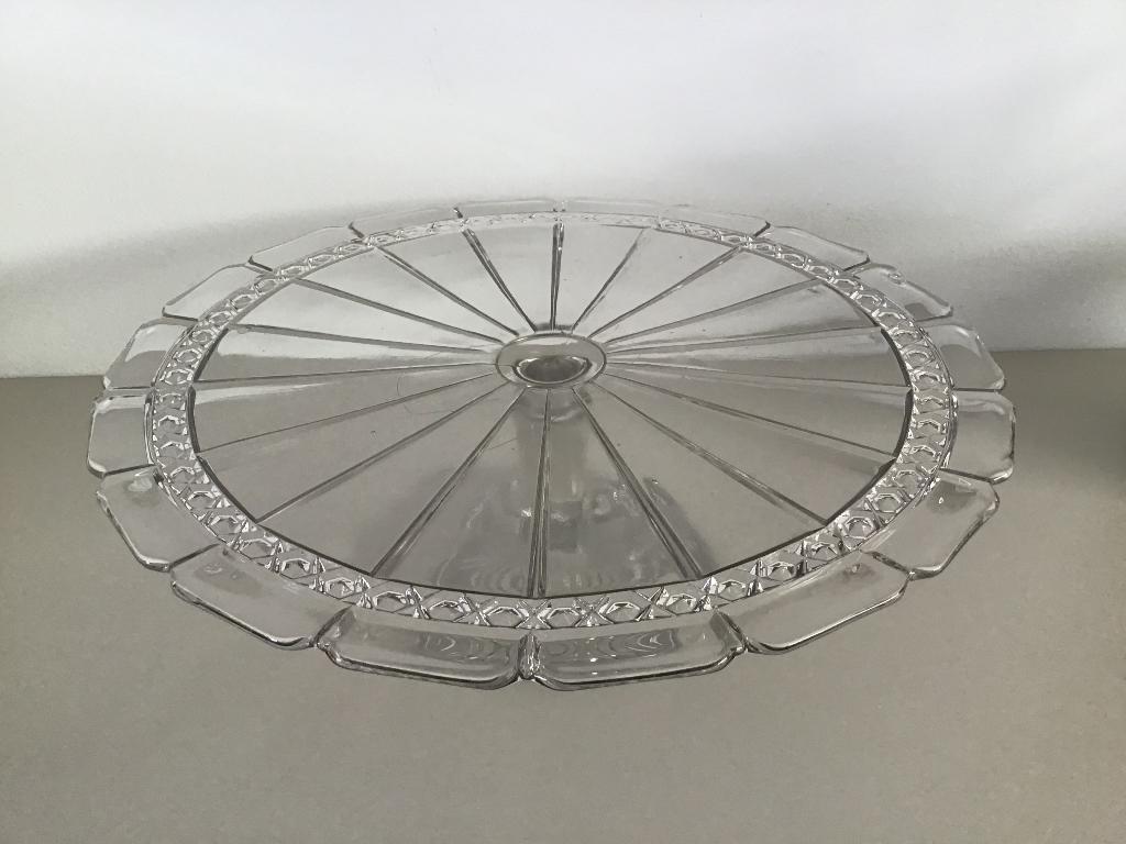 Vintage glazen plateau, Antiek en Kunst, Antiek | Glaswerk en Kristal, Ophalen