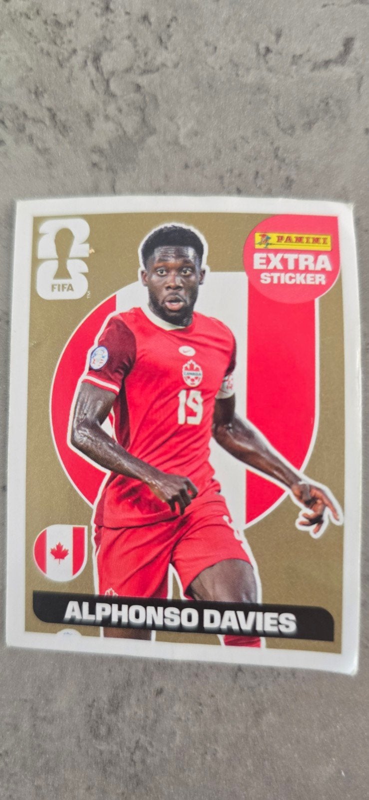 Panini extra cart gold alphonso davies