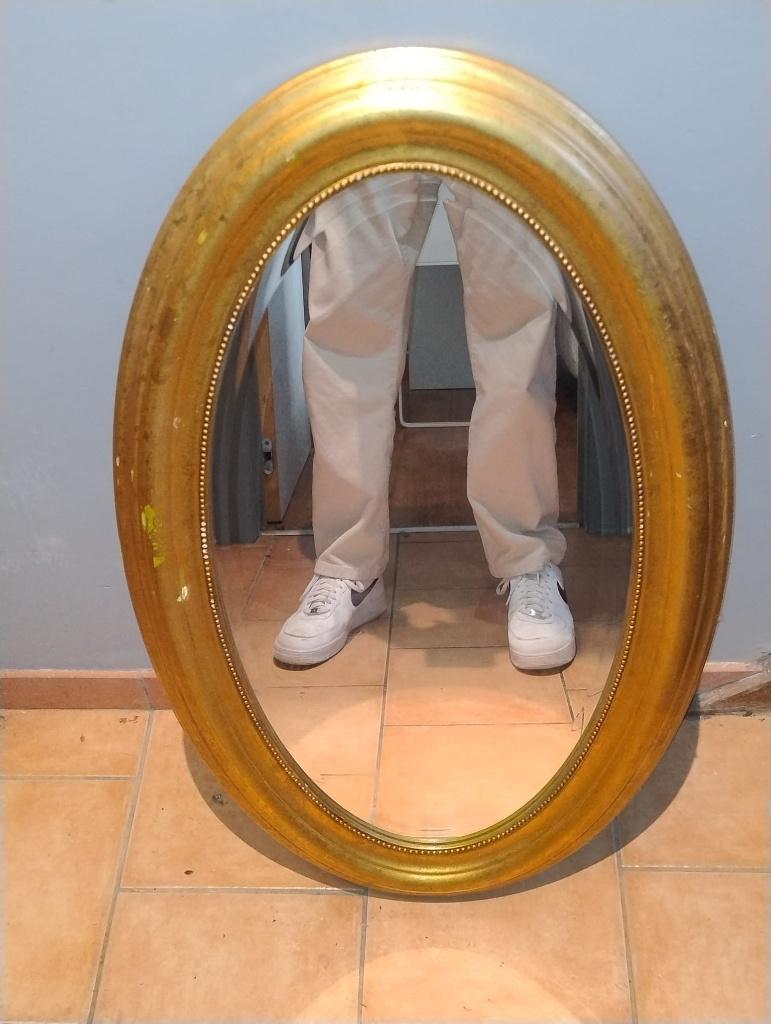 miroir mural, Enlèvement, Ovale, 50 à 100 cm, Moins de 100 cm