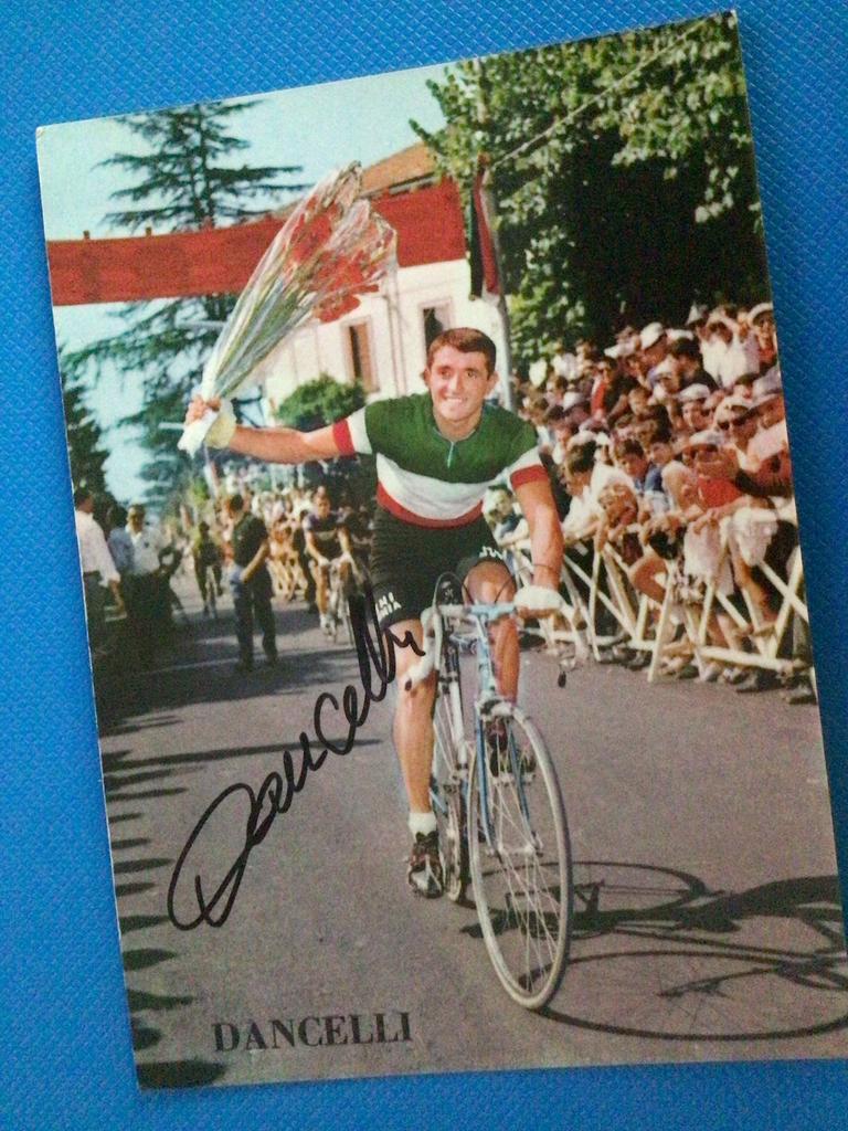wielerkaart 1966 team molteni michele dancelli signe, Verzenden, Zo goed als nieuw