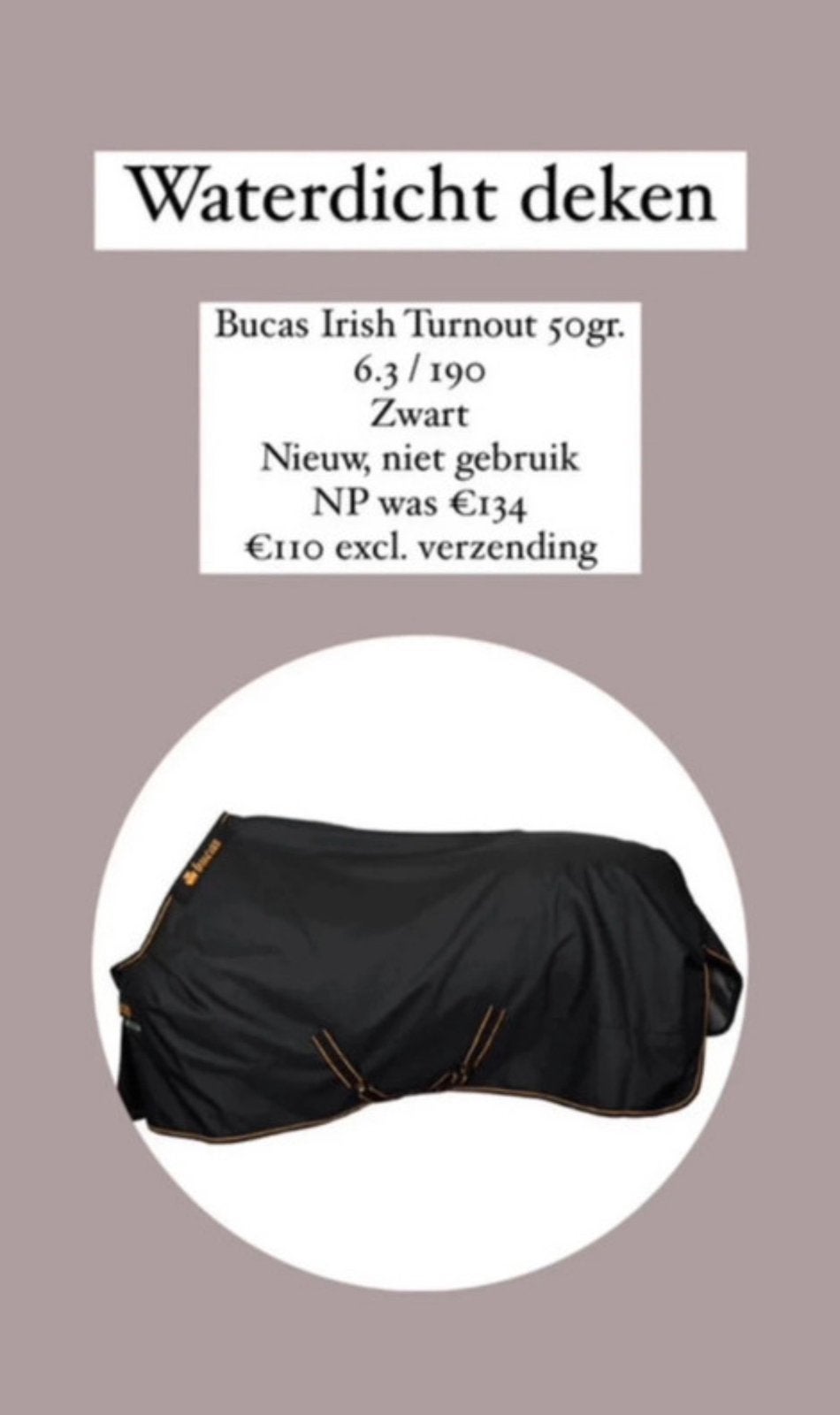 Bucas Irish Turnout 50gr 6.3/190, Bucas, Nieuw, Ophalen of Verzenden, 50 g