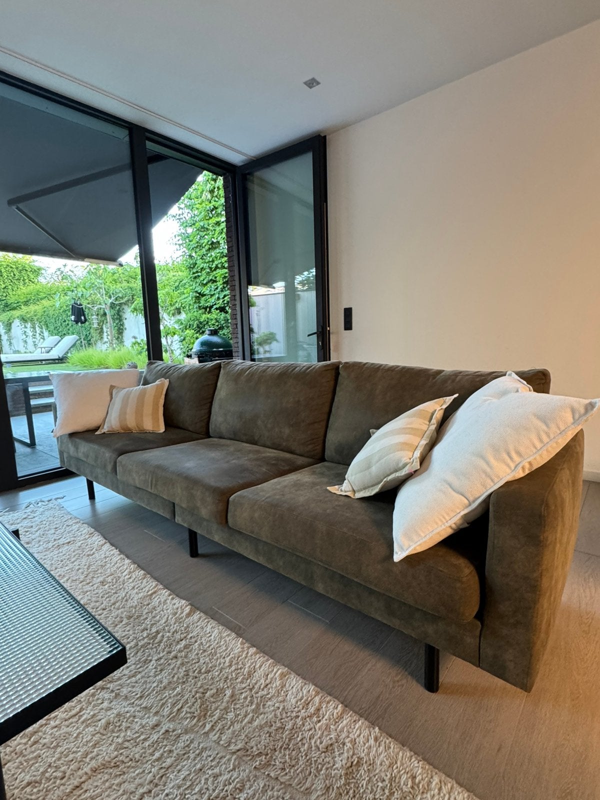 Zetel te koop, Maison & Meubles, Canapés | Salons, 250 à 300 cm, Banc droit, Comme neuf, Enlèvement