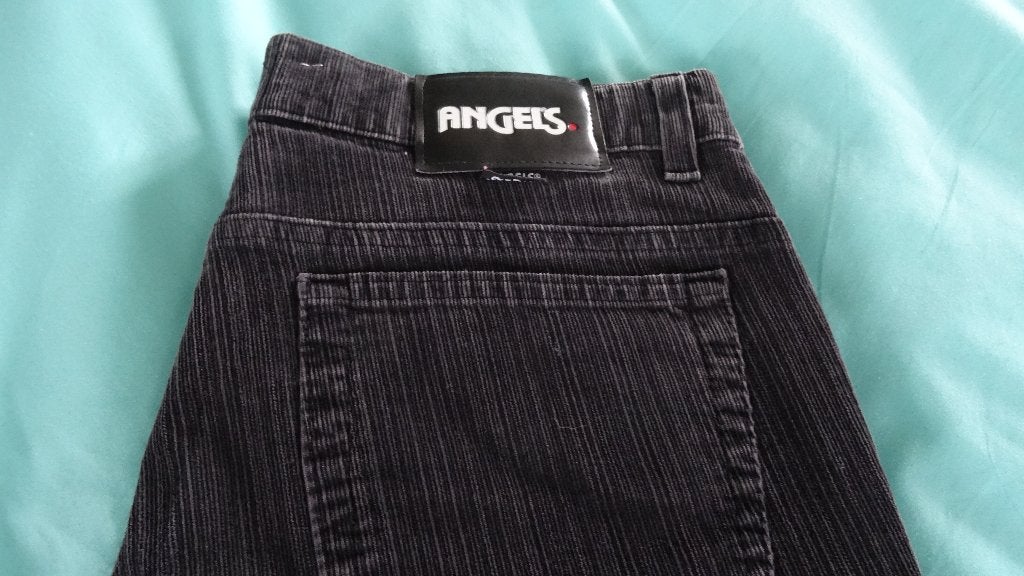 BROEK ANGELS STRETCH VELOURS, Zwart, Maat 42/44 (L), Ophalen of Verzenden, Angels