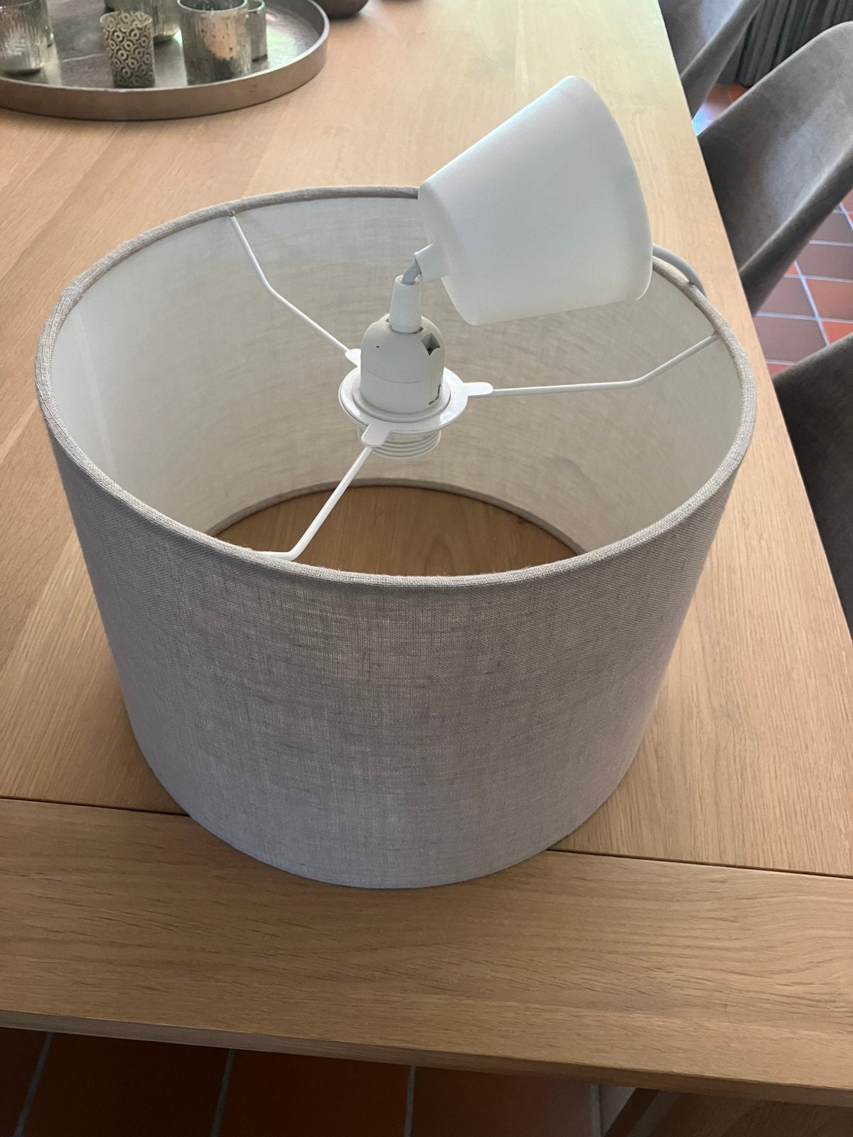 Lamp, Maison & Meubles, Lampes | Abat-jour, Enlèvement, Comme neuf, Beige