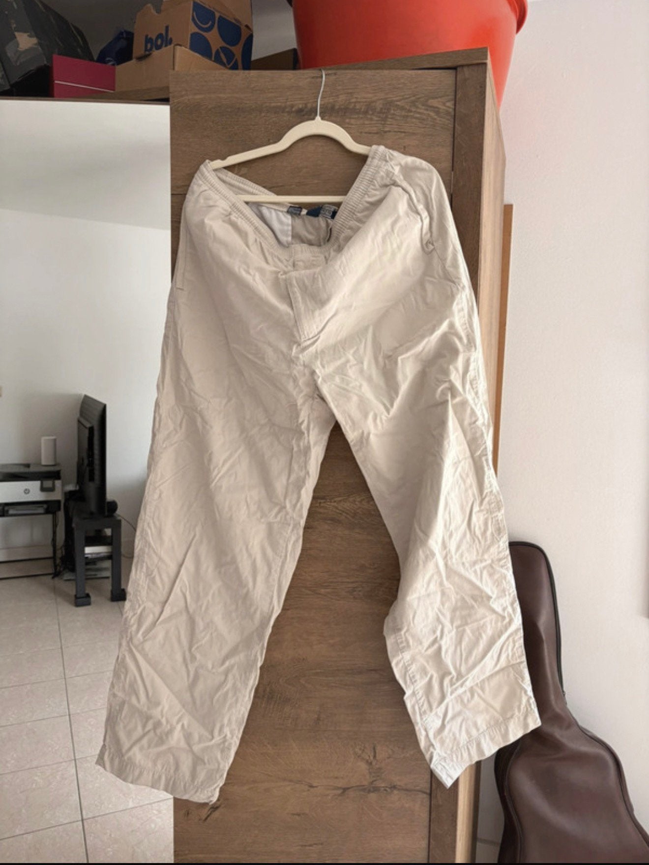 Pantalon Ralph Lauren large XL, Kleding | Heren, Broeken en Pantalons, Ophalen, Gedragen, Maat 56/58 (XL), Beige