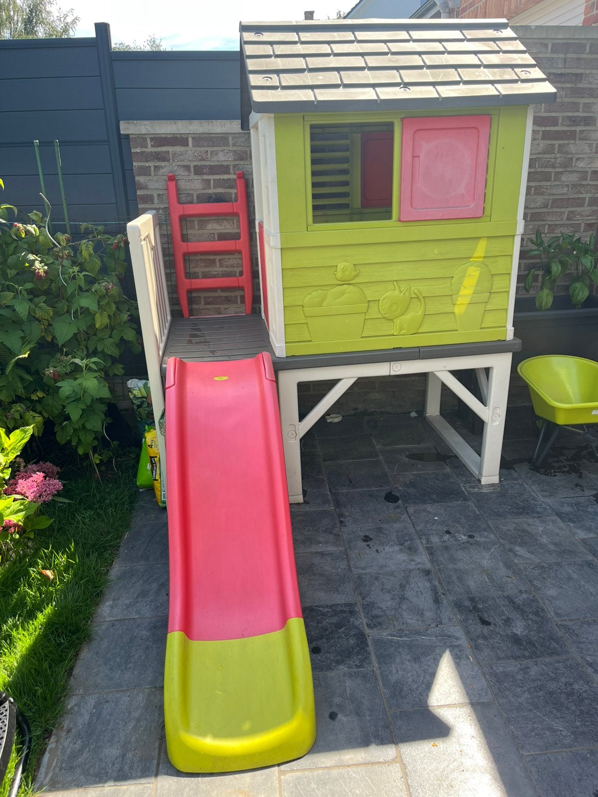 Smoby kinderhuis op palen, Ophalen, Gebruikt, Plastic