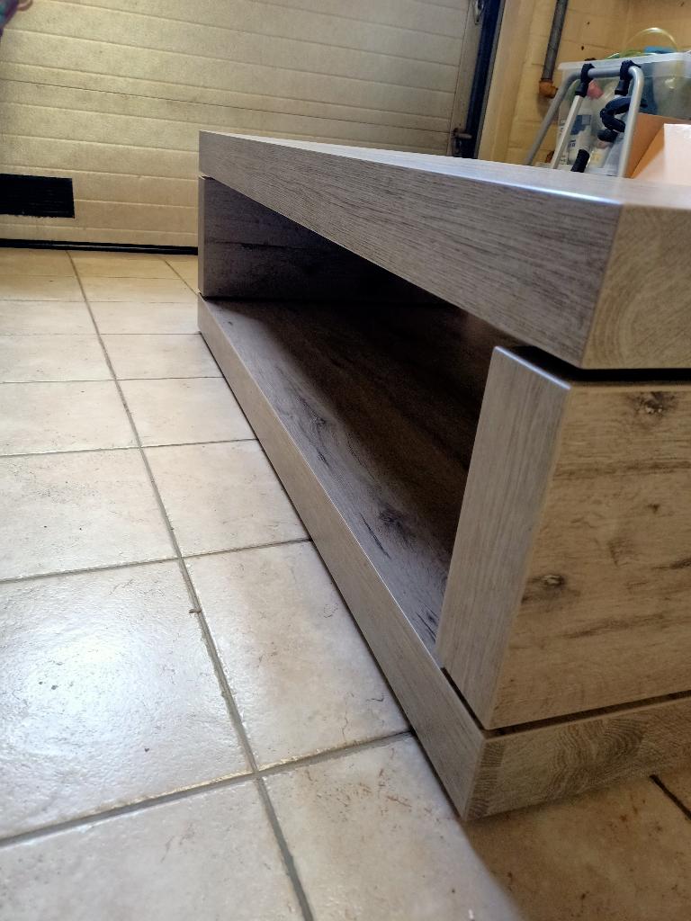 Salontafel grijs-bruin, Huis en Inrichting, Tafels | Salontafels, Ophalen, Gebruikt, 100 tot 150 cm, 50 tot 100 cm