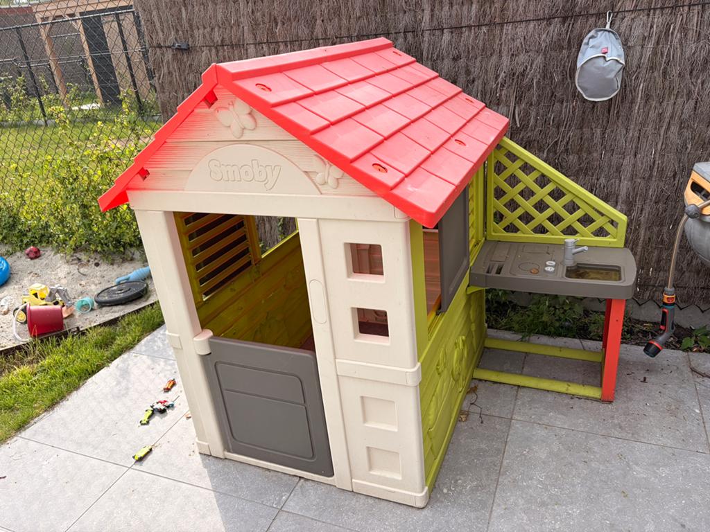 smoby speelhuis tuin, Kinderen en Baby's, Speelgoed | Buiten | Speelhuisjes, Ophalen, Zo goed als nieuw