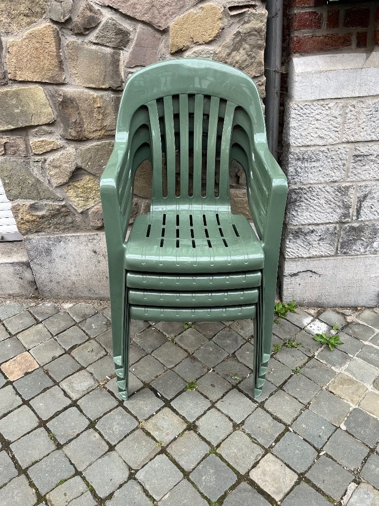 Chaises de jardin, Enlèvement, Comme neuf, Plastique, Empilable