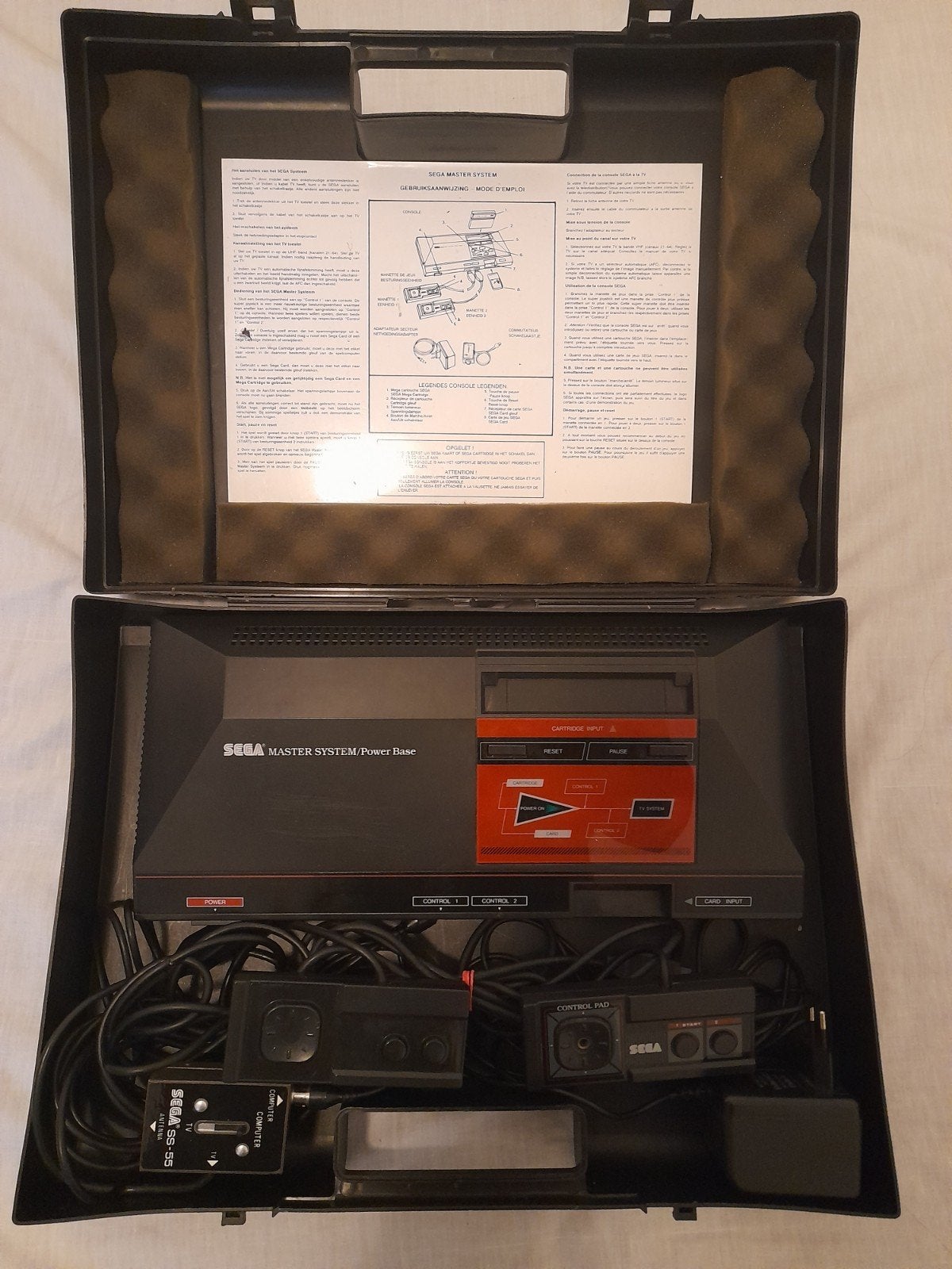Console Sega Master System 1 + malette de représentant RARE, Enlèvement, Utilisé, Avec 2 manettes, Master System