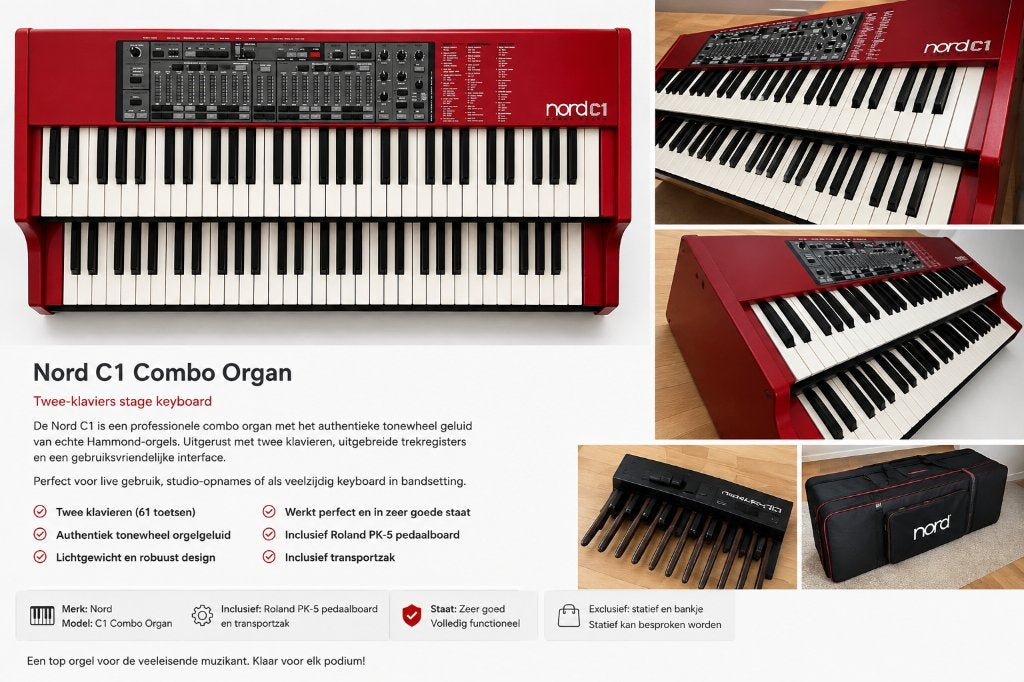 nord C1, Muziek en Instrumenten, Keyboards, Ophalen, Gebruikt, 61 toetsen, Overige merken