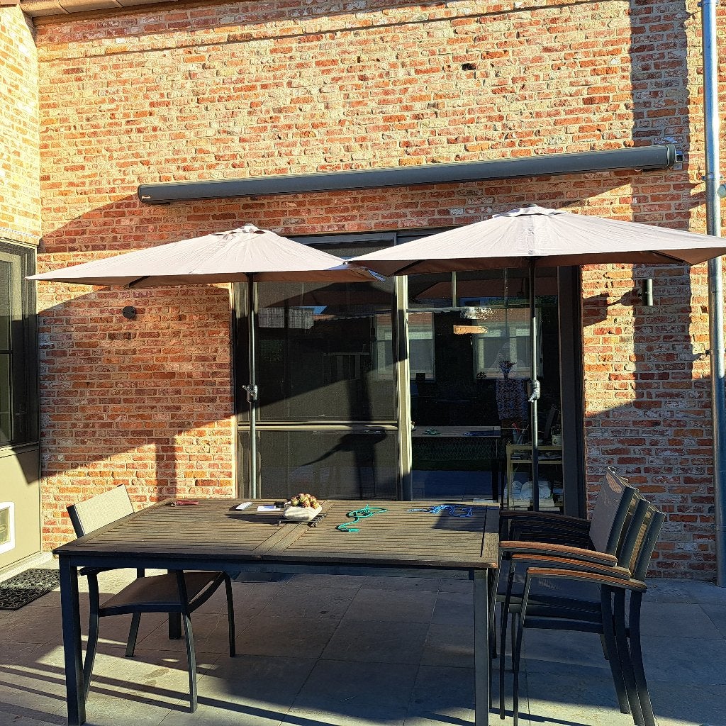 2 parasols de balcon, Jardin & Terrasse, Parasols, Utilisé, Autres types, 1 à 2 mètres, Enlèvement