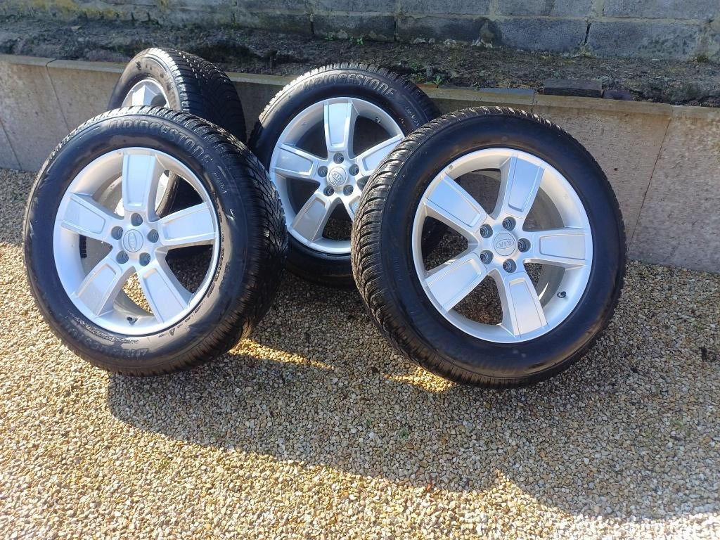 4 jantes alu KIA 18 pouces + valves TPMS – 450 €, Pneus hiver, Véhicule de tourisme, 18 pouces, Enlèvement
