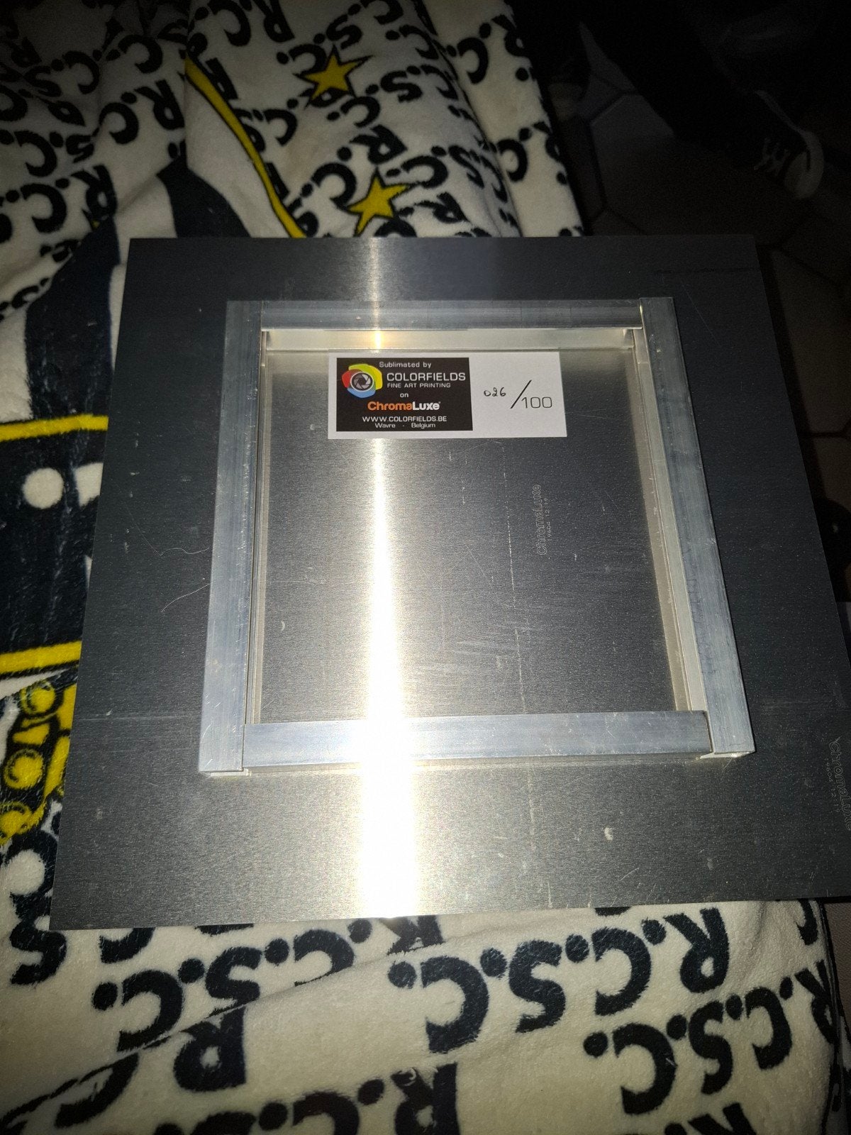 plaque aluminium belga film fund dessin de kroll, Verzamelen, Ophalen of Verzenden, Gebruikt