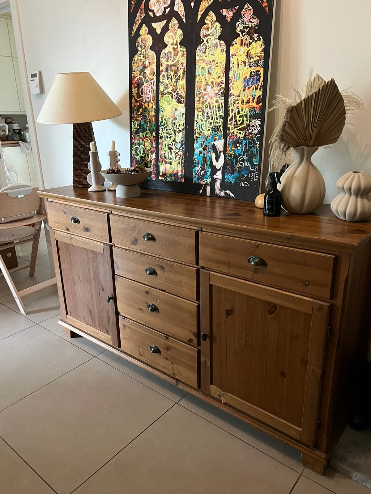 Buffet en bois ikea, Enlèvement, Comme neuf