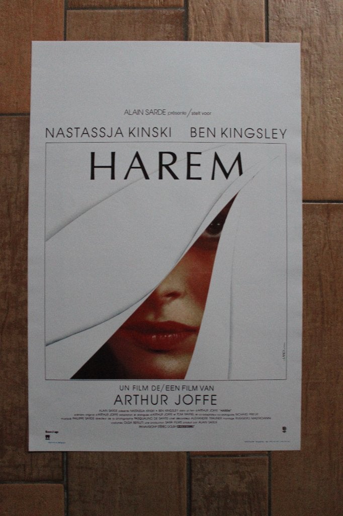 filmaffiche Harem 1986 Nastassja Kinski filmposter, Verzamelen, Rechthoekig Staand, Ophalen of Verzenden, Zo goed als nieuw, A1 t/m A3