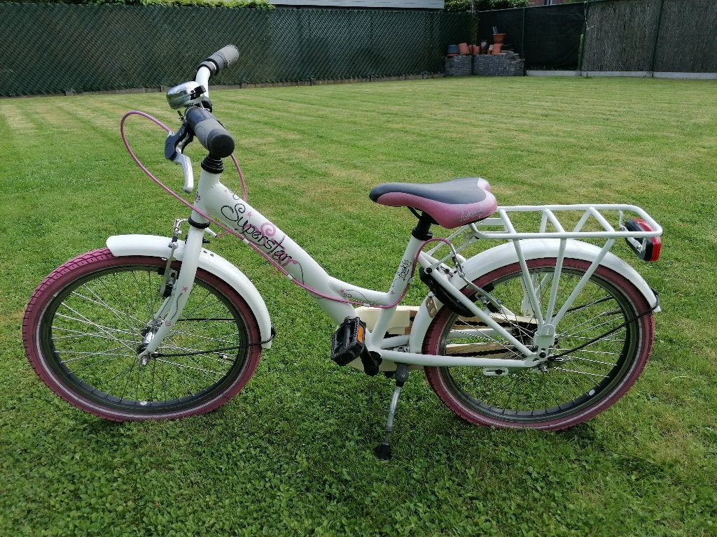 20" meisjesfiets LOEKIE, Loekie, Frein à rétropédalage, Frein à main, 20 pouces