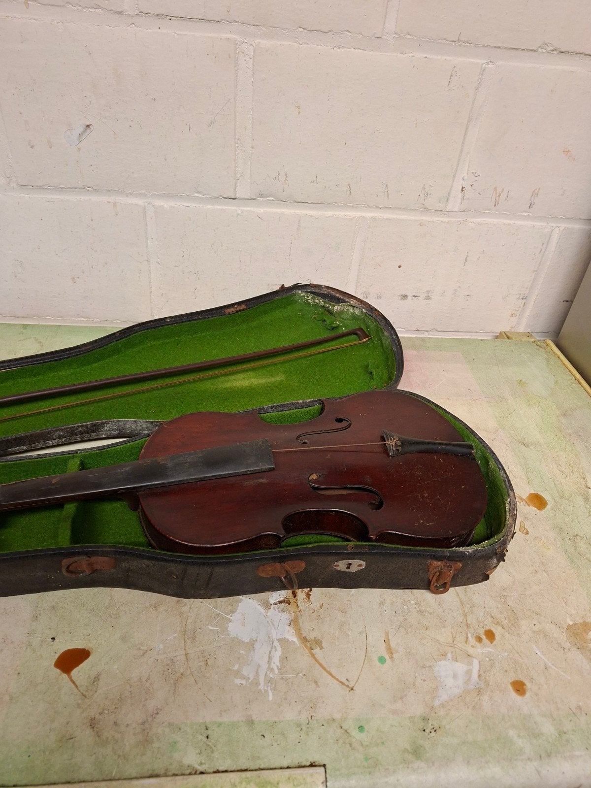 viool ( vermoedelijk 1700 1800 eeuw, Musique & Instruments, Enlèvement ou Envoi