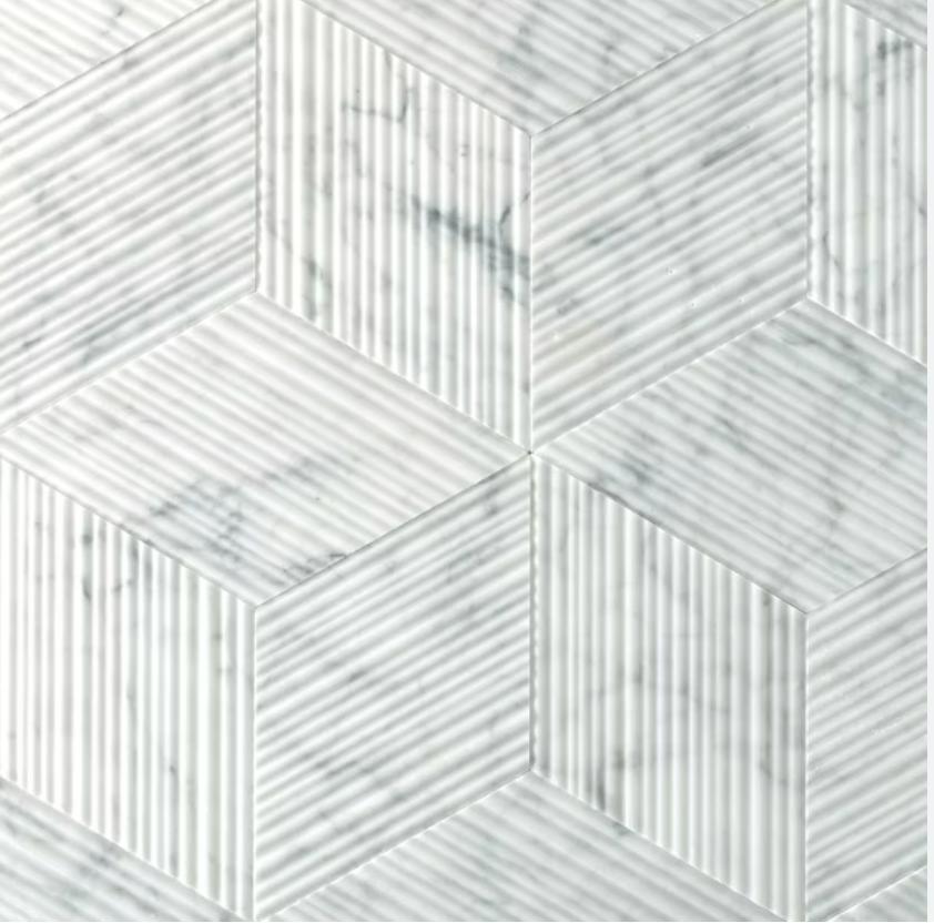 Salvatori top design marmer trapezium wandtegels, Bricolage & Construction, Dalles & Carrelages, Neuf, Carrelage mural, Marbre