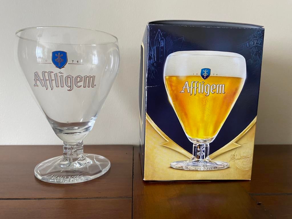 7 bierglazen Affligem 33 cl, Verzamelen, Glas en Drinkglazen, Ophalen, Nieuw, Bierglas